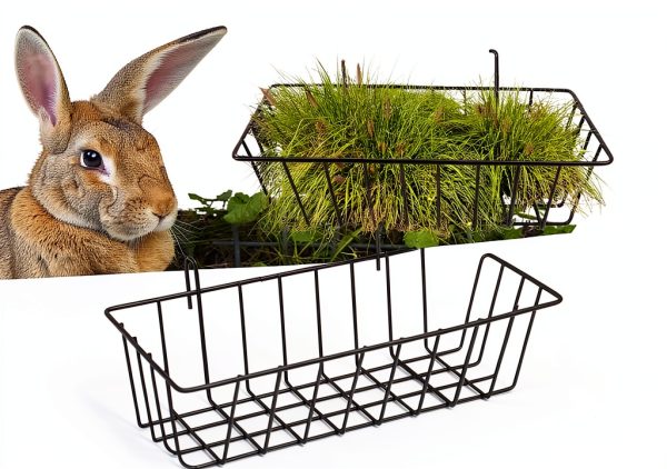 WOPPLXY Rabbit Hay Feeder Automatic Small Animal Holder-3