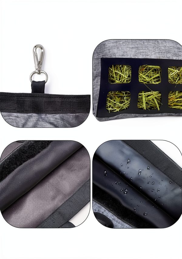 RAYFARMO Rabbit Hay Feeder Bag Durable Oxford Fabric Easy-2
