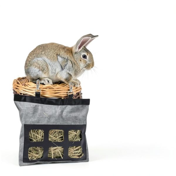 RAYFARMO Rabbit Hay Feeder Bag Durable Oxford Fabric Easy-1