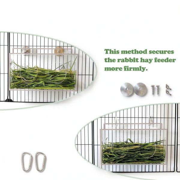 Rabbit Hay Feeder Xymoso Acrylic Covered Design-4