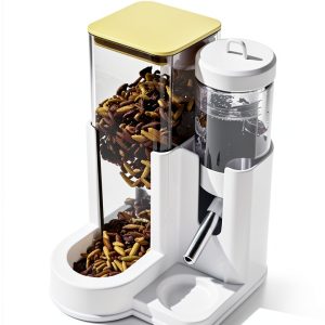 Petrivia 2-in-1 Small Pet Feeder Gravity Water-0