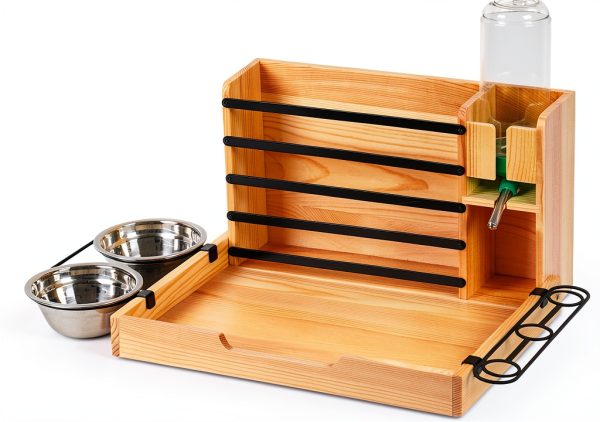 Guinea Pig Hay Holder JAZUIHA Solid Wood 4-in-1-7