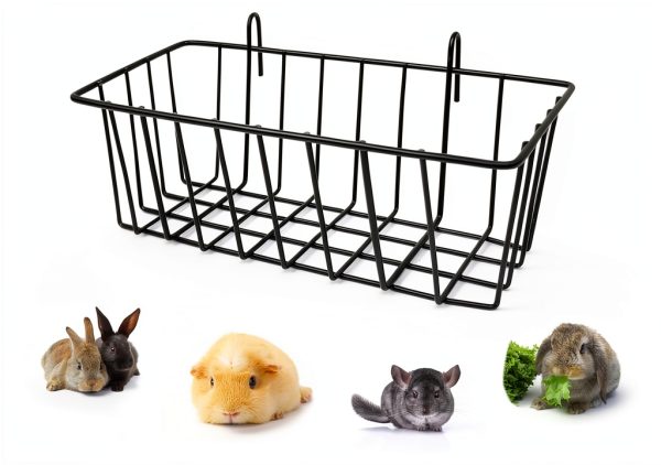 Tierecare Small Animal Hay Feeders Set of 2 Sturdy Metal-1