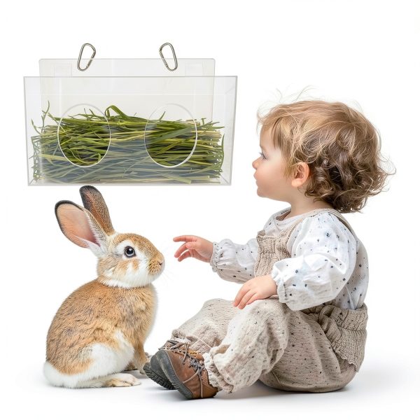Rabbit Hay Feeder Xymoso Acrylic Covered Design-1