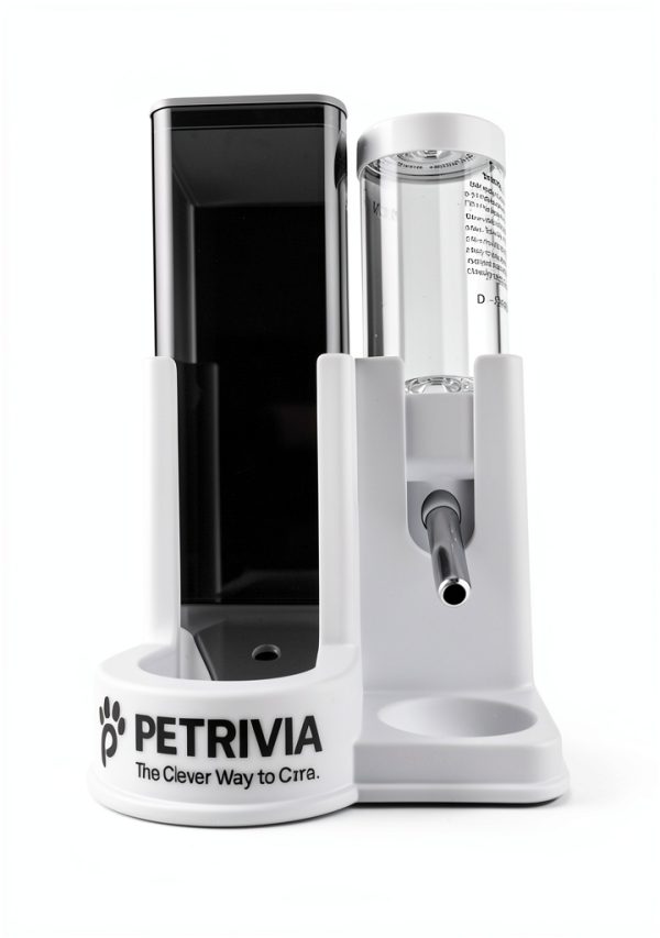 Petrivia 2-in-1 Small Pet Feeder Gravity Water-1