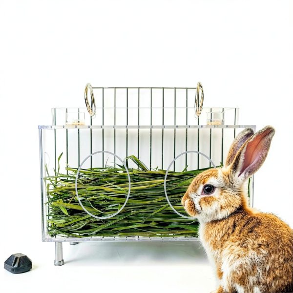 Rabbit Hay Feeder Xymoso Acrylic Covered Design-5