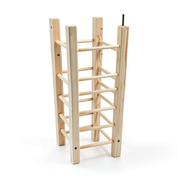 Wooden Rabbit Hay Rack kathson Four‑Side Feeder-5