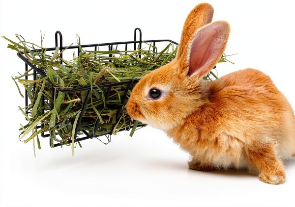 Tierecare Small Animal Hay Feeders Set of 2 Sturdy Metal-0