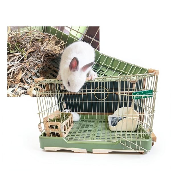 Wooden Hay Rack WEWAYKGJ Small Animal Feeder-2