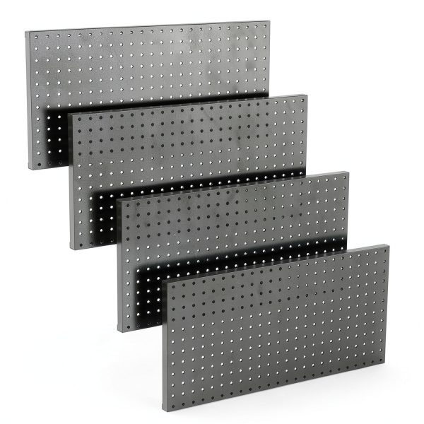 TORACK Steel Pegboard 12x24 in 4-Pack Black Heavy Duty Organizer-7