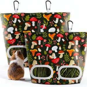 Glittme Small Animal Hay Feeder 2/3 Pack Multi‑Color 11.5x9 Inch-0