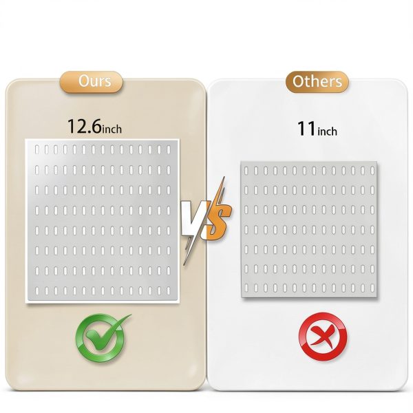 VEOFEMLEA Pegboard Kit 4-Panel Wall Organizer 51.2x25.6 Inch-3