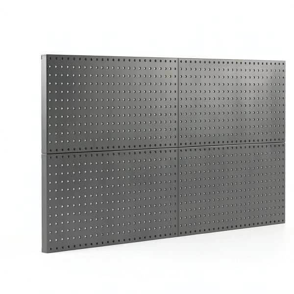 TORACK Steel Pegboard 12x24 in 4-Pack Black Heavy Duty Organizer-2
