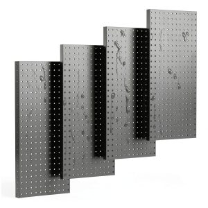 TORACK Steel Pegboard 12x24 in 4-Pack Black Heavy Duty Organizer-0