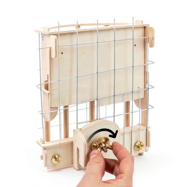 Unicorn Catcher Wooden Hay Feeder 1 Pack Small Animal Automatic Feeder-4