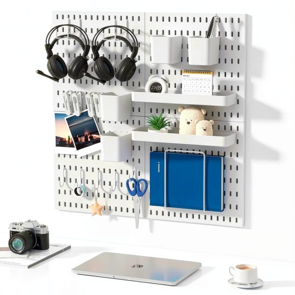 VEOFEMLEA Pegboard Kit 4-Panel Wall Organizer 51.2x25.6 Inch-1