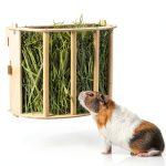 Unicorn Catcher Wooden Hay Feeder 1 Pack Small Animal Automatic Feeder-0