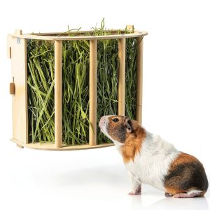 Unicorn Catcher Wooden Hay Feeder 1 Pack Small Animal Automatic Feeder-0