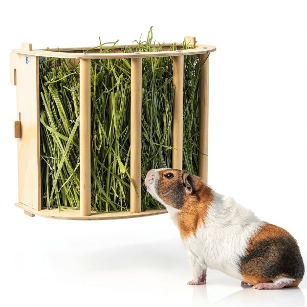 Unicorn Catcher Wooden Hay Feeder 1 Pack Small Animal Automatic Feeder-0