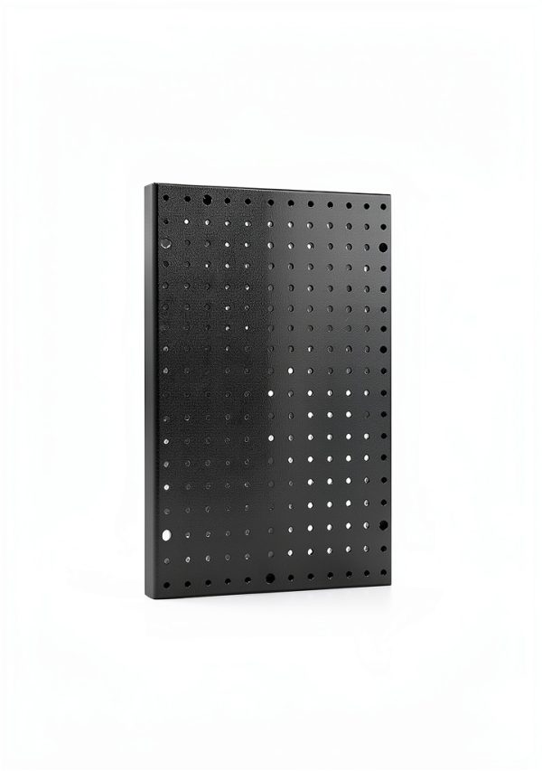 Storage Standard Black Steel Pegboard Wall Organizer 4 Panel 32 Hooks-7