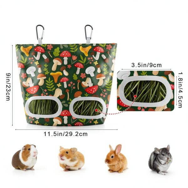Glittme Small Animal Hay Feeder 2/3 Pack Multi‑Color 11.5x9 Inch-6
