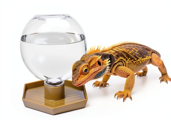 Reptile Water Dispenser AUTSEEYS Model 06 12oz Large Capacity Bowl-1