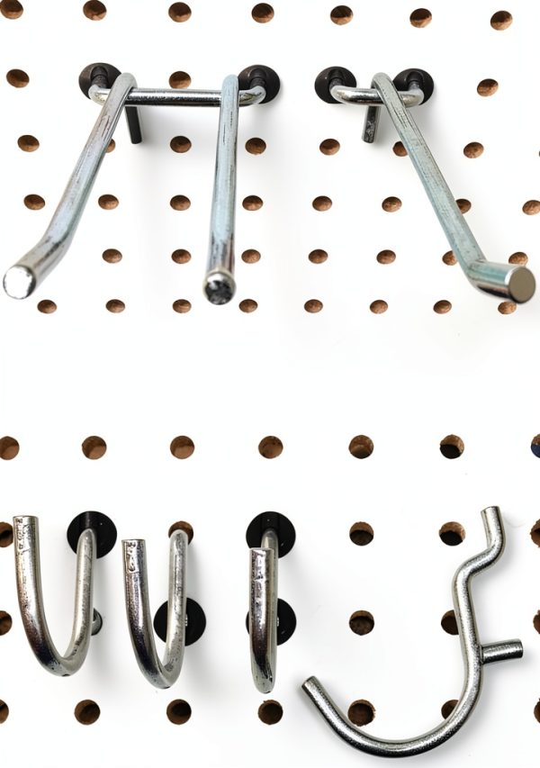 Pegboard Peg Locks 50PCS 1/4 Inch Black by Pegitz Plastic Grommet-4